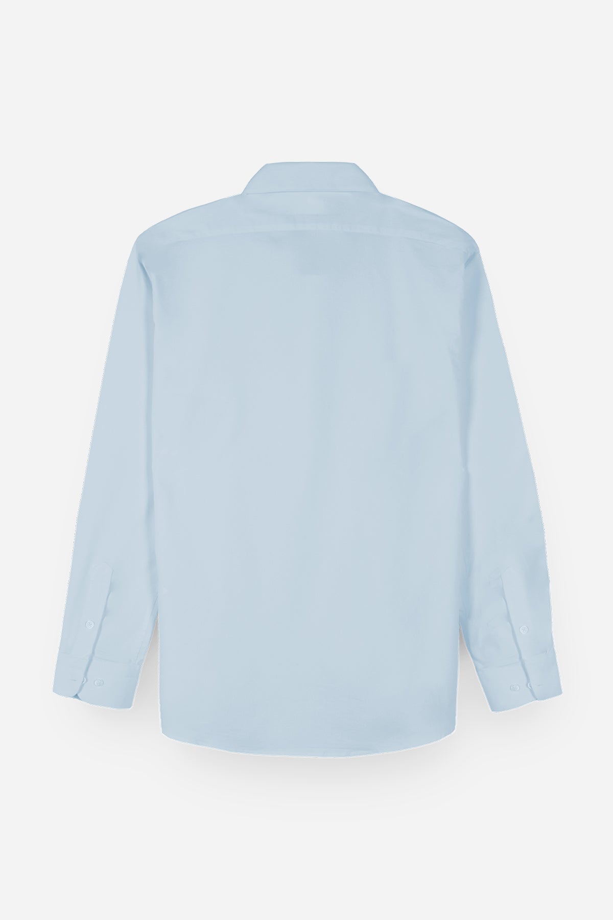 DAR KESİM POPLİN GÖMLEK - AÇIK MAVİ - GÖMLEK