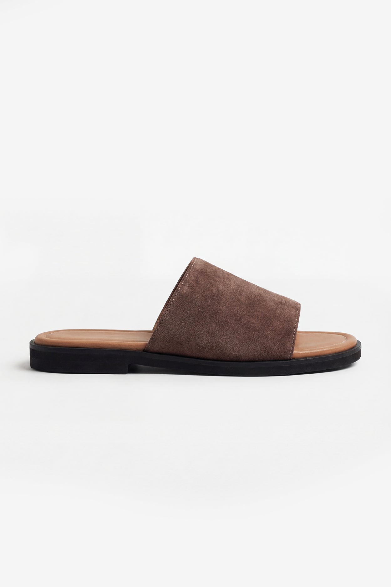 THIN-SOLED SUEDE MINK SLIPPERS