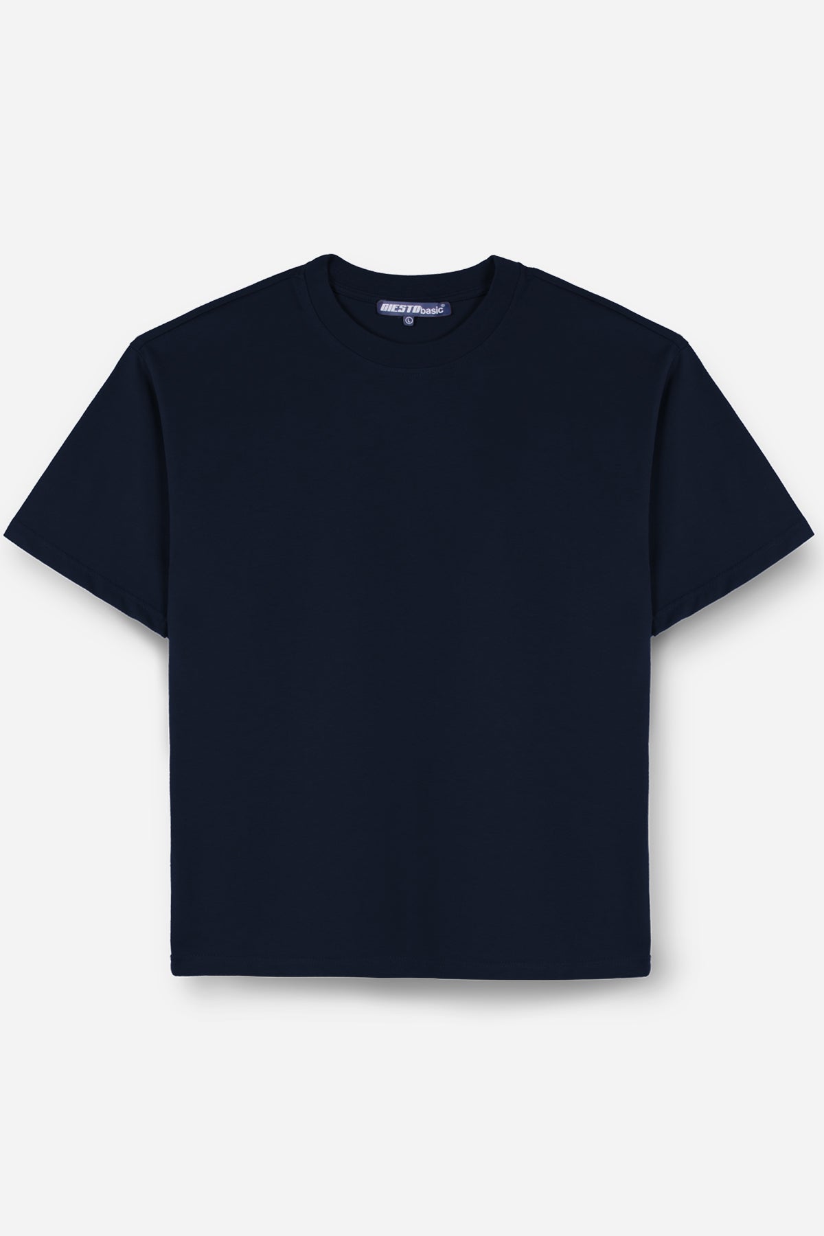 BASIC KISA KOL T-SHIRT - LACİVERT - T-SHIRT