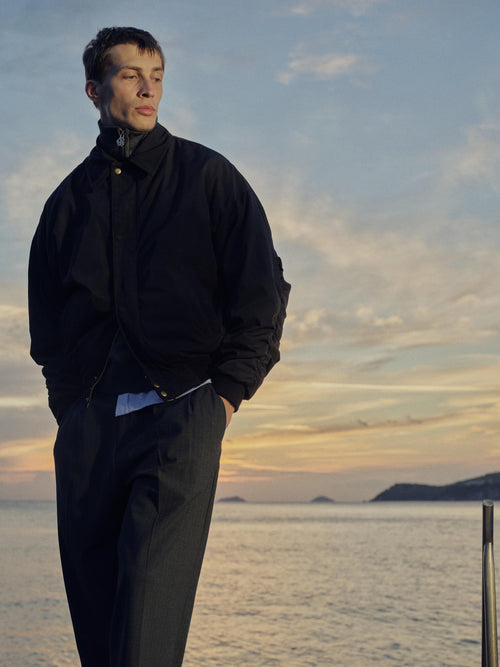 YARASA KOL SİYAH BOMBER CEKET - 2