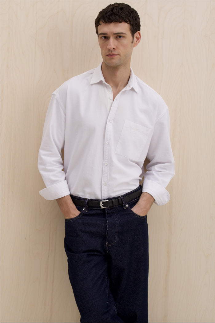 OVERSIZE OXFORD BEYAZ GÖMLEK